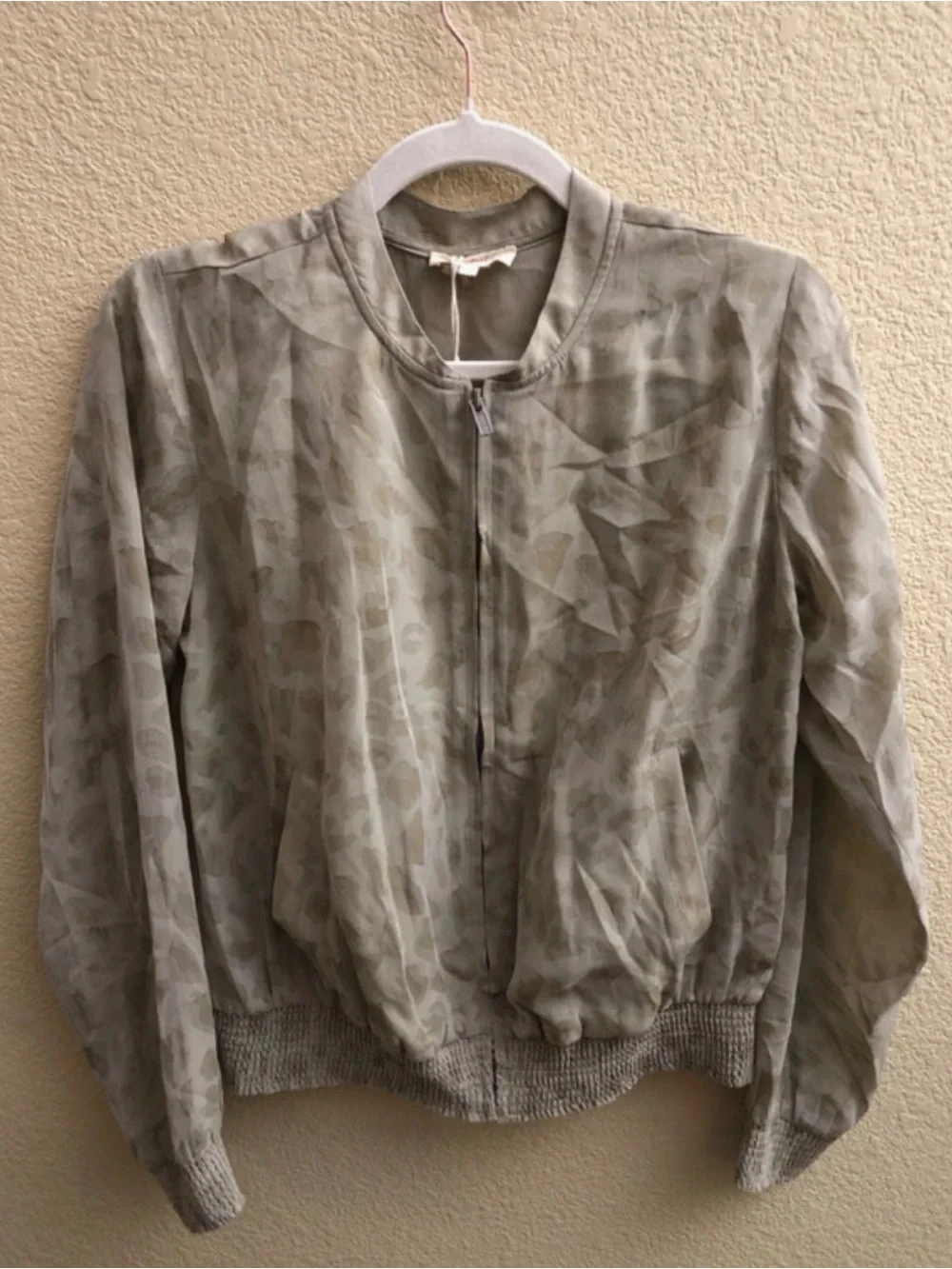 Mystree Light Gray Subtle Pattern Jacket - Picture 6 of 7